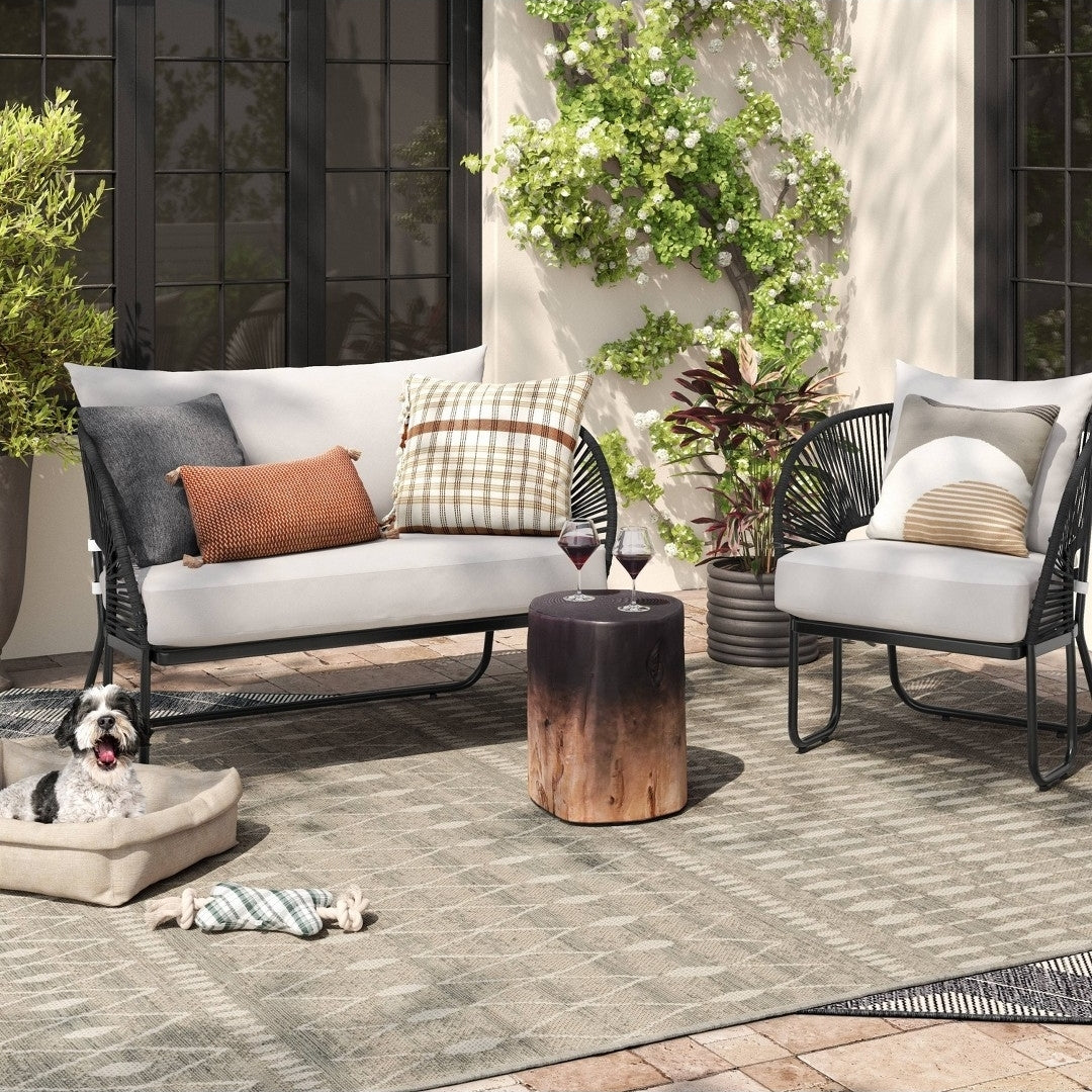 Threshold 7'10x10 outdoor area rug